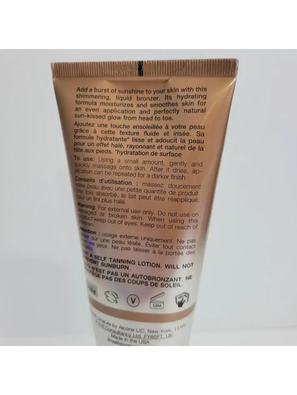 LimeLife by Alcone Perfect Glow Moisturizing Bronzing Lotion Gold 5 oz